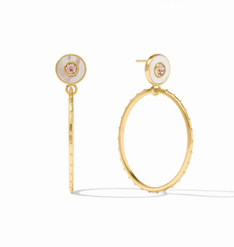 Julie Vos Julie Vos Colette Circle Earring Champagne