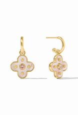 Julie Vos Julie Vos Colette Hoop & Charm ER Champagne