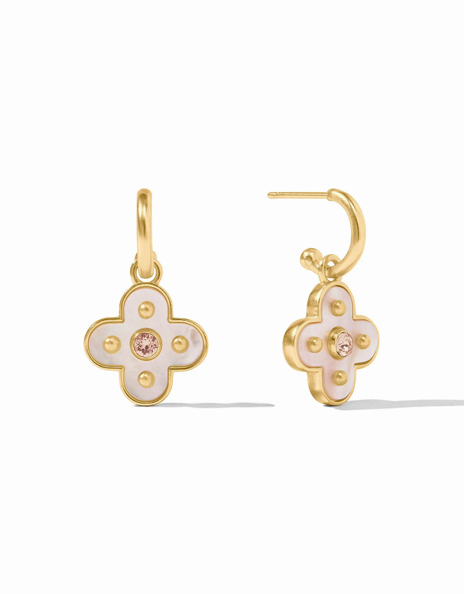 Julie Vos Julie Vos Colette Hoop & Charm ER Champagne