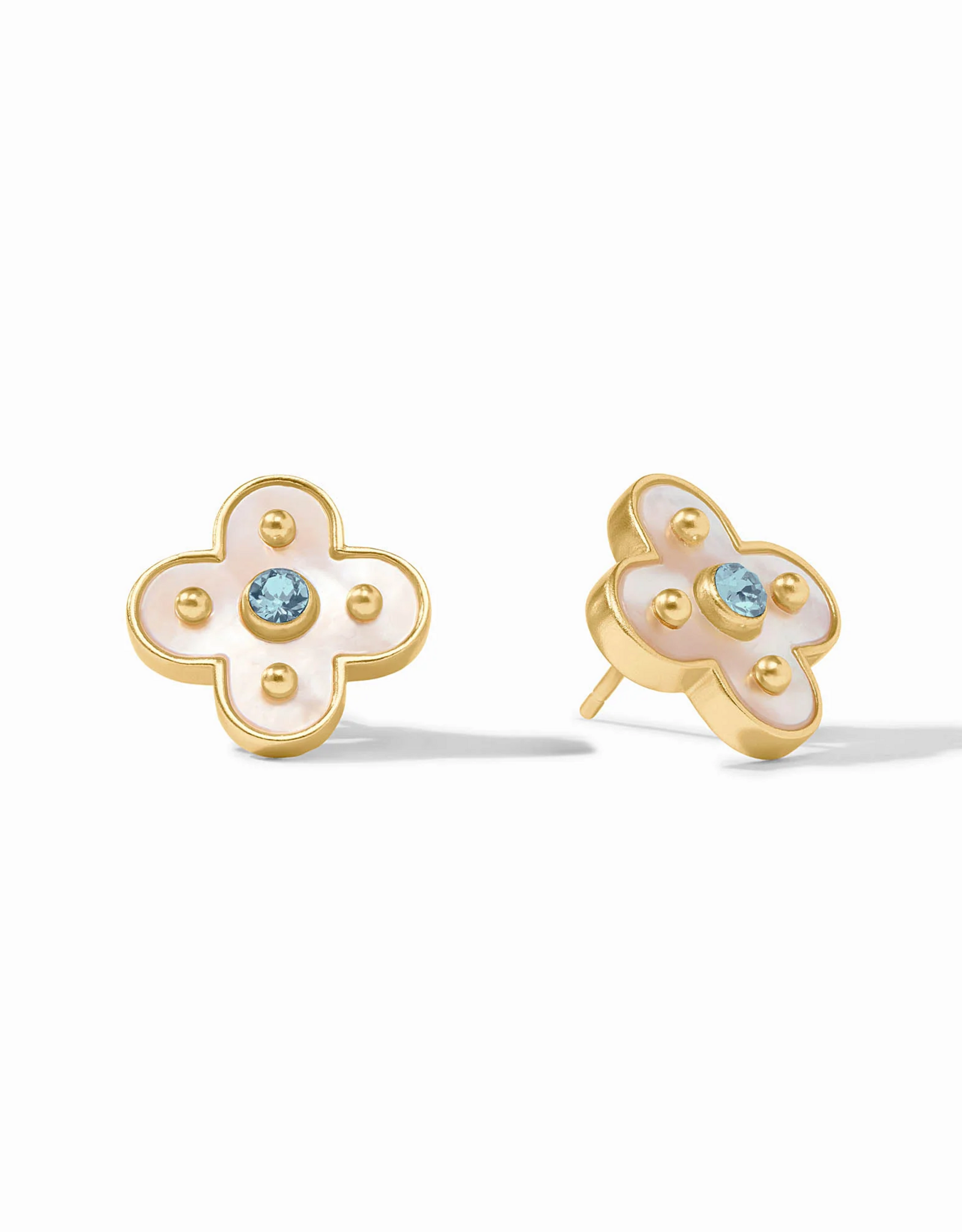 Julie Vos Julie Vos Colette Stud ER Chalcedony Blue