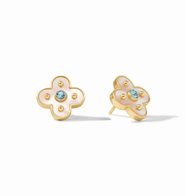 Julie Vos Julie Vos Colette Stud ER Chalcedony Blue