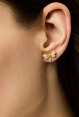 Julie Vos Julie Vos Dragonfly Pave Stud ER