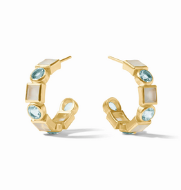 Julie Vos Julie Vos Jolie Hoop Aquamarine
