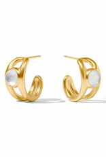 Julie Vos Julie Vos Laguna Stone Hoop ER Ir Clr