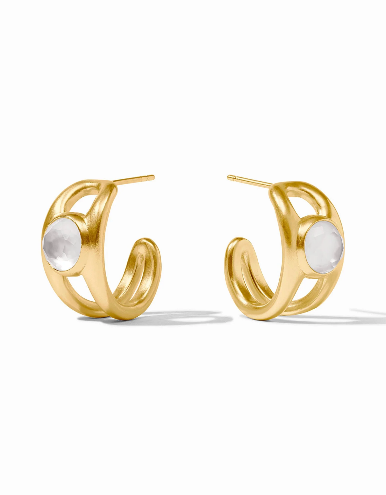 Julie Vos Julie Vos Laguna Stone Hoop ER Ir Clr