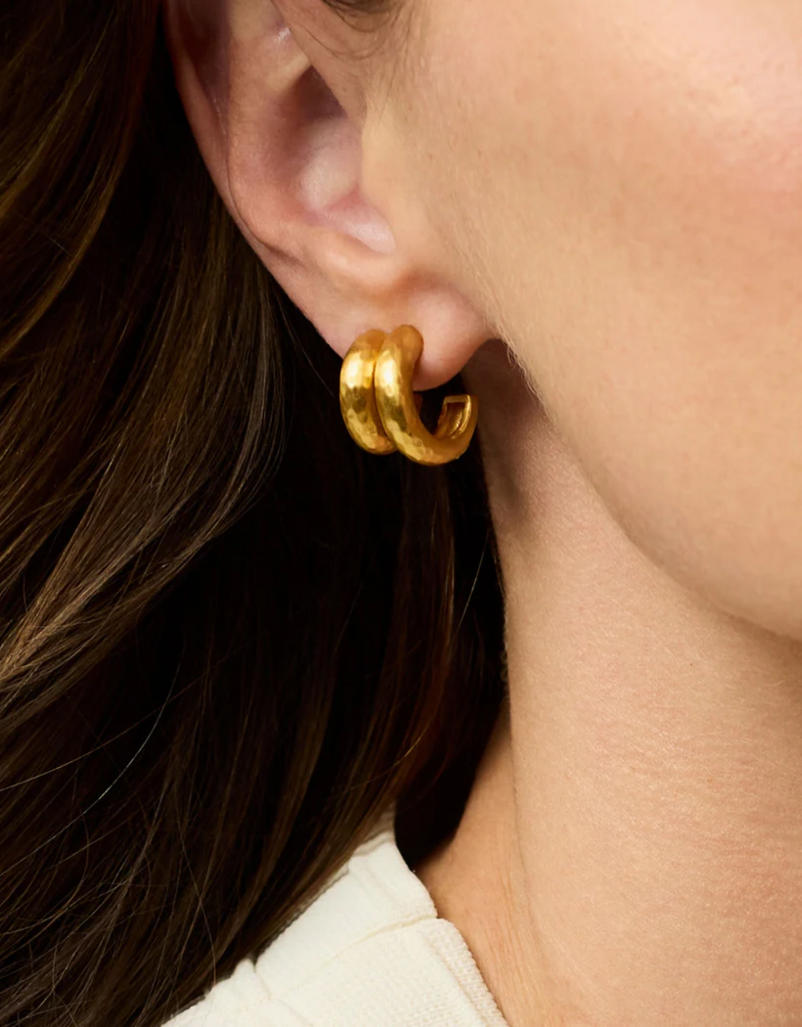 Julie Vos Julie Vos Havana Double Hoop Gold