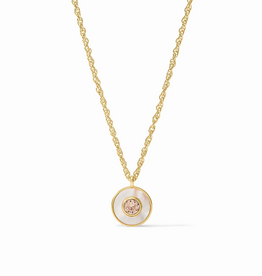 Julie Vos Julie Vos Colette Circle Delicate Necklace Champagne