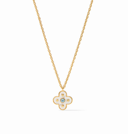 Julie Vos Julie Vos Colette Delicate Necklace Chalcedony Blue