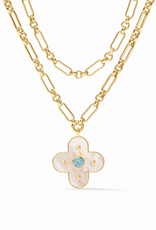 Julie Vos Julie Vos Colette Statement Necklace Chalcedony Blue