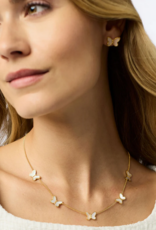 Julie Vos Julie Vos Papillon Delicate Station Necklace MOP