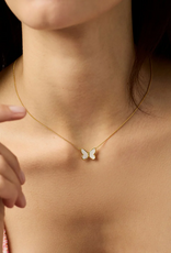 Julie Vos Julie Vos Papillon Delicate Necklace MOP