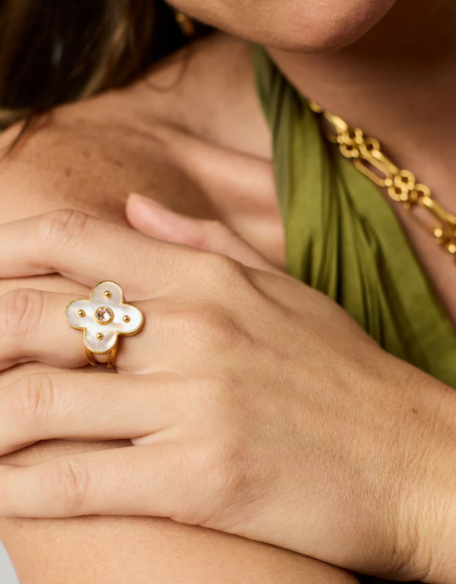 Julie Vos Julie Vos Colette Ring Champagne