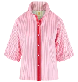 Emily McCarthy Emily McCarthy Bonny Top Pink Carnation Stripe