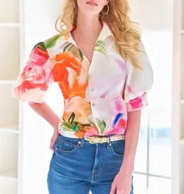Finley Shirts Finley Bomba Peony Floral Top