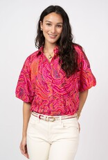 Ivy Jane Ivy Jane Pouf Sleeve Campshirt Pink