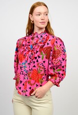 Ivy Jane Ivy Jane 3/4 Slv Pink Charming Snakes Top