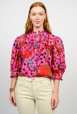 Ivy Jane Ivy Jane 3/4 Slv Pink Charming Snakes Top
