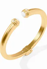Julie Vos Julie Vos Portofino Demi Cuff White Jade