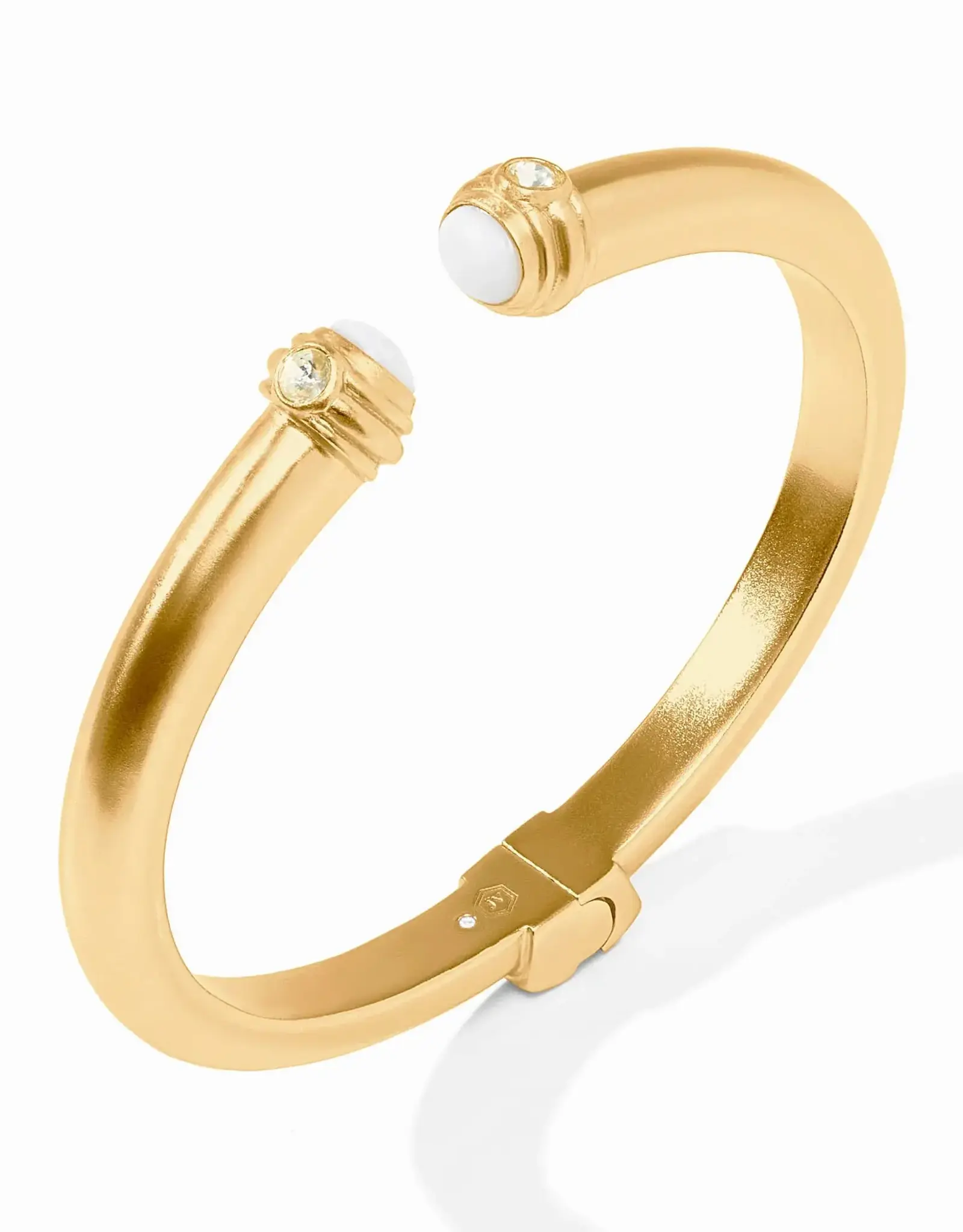 Julie Vos Julie Vos Portofino Demi Cuff White Jade