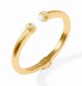 Julie Vos Julie Vos Portofino Demi Cuff White Jade