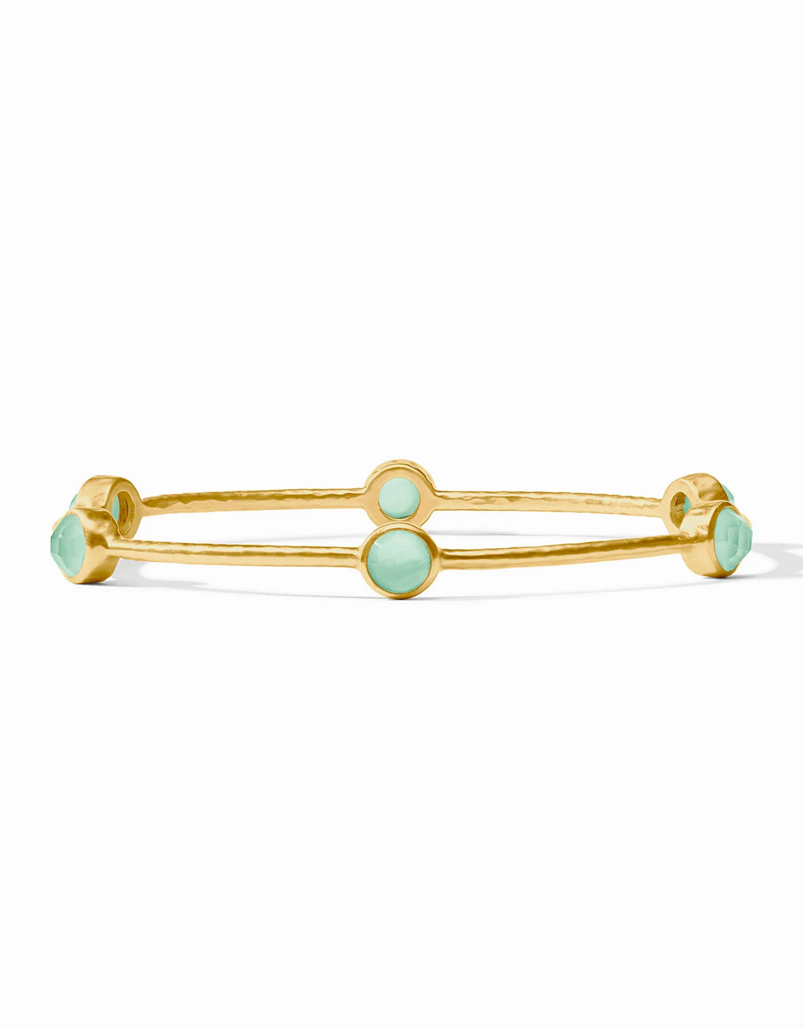 Julie Vos Julie Vos Milano Luxe Bangle Ir Aquamarine Blue