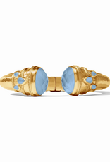 Julie Vos Julie Vos Cannes Cuff Bracelet Chalcedony Blue