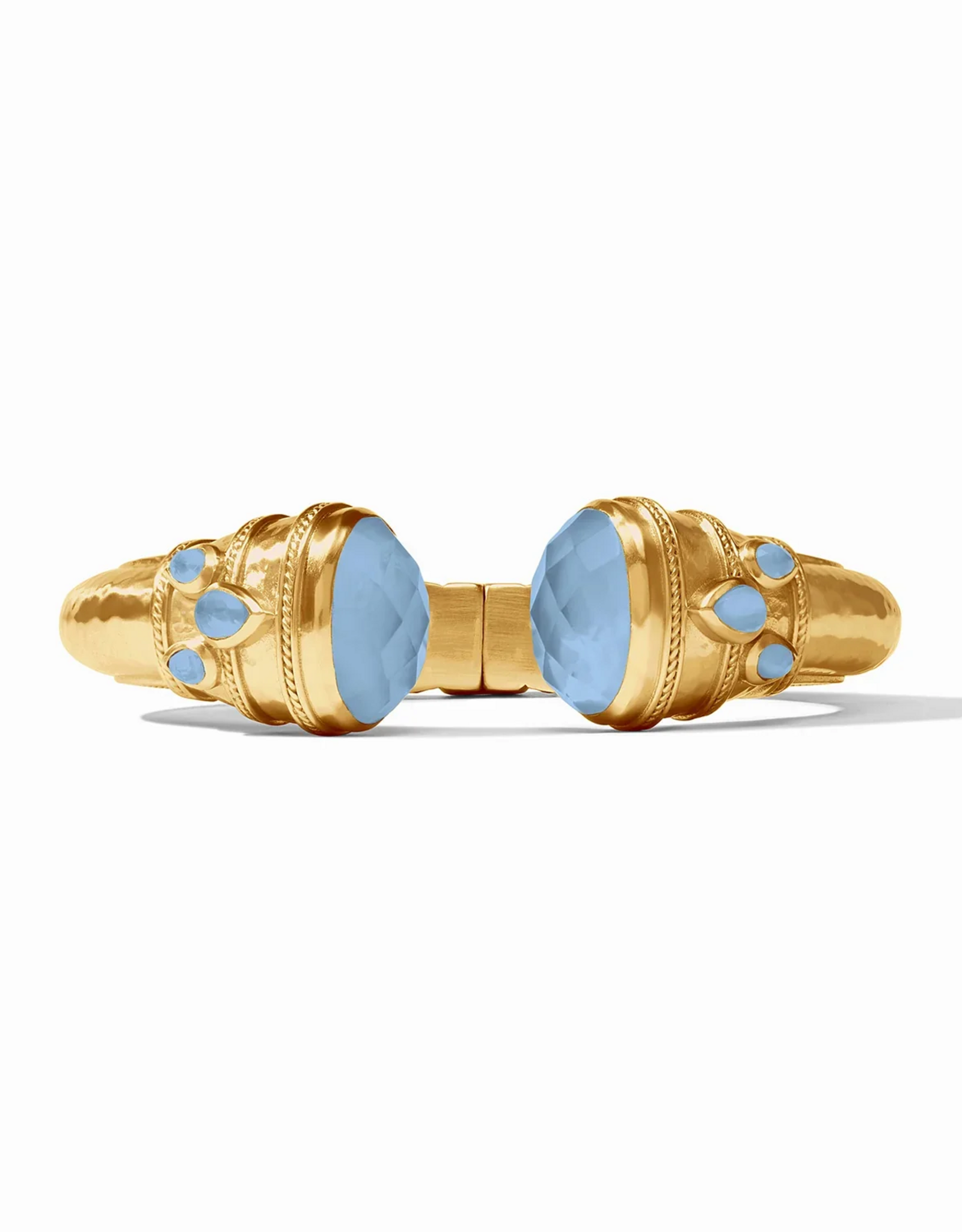 Julie Vos Julie Vos Cannes Cuff Bracelet Chalcedony Blue