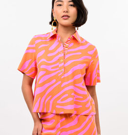 Ivy Jane Ivy Jane Tangerine/Pink Swing Top