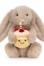 Jellycat Jellycat Bashful Beige Bella Bunny "Birthday"