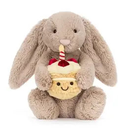 Jellycat Jellycat Bashful Beige Bella Bunny "Birthday"