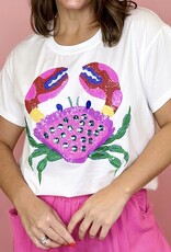 Queen of Sparkles Queen of Sparkles Multi Rainbow Crab Tee