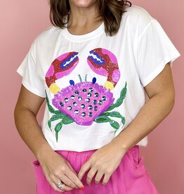 Queen of Sparkles Queen of Sparkles Multi Rainbow Crab Tee