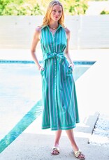 Finley Shirts Finley Long Ellis Dress Palm Beach Stripe