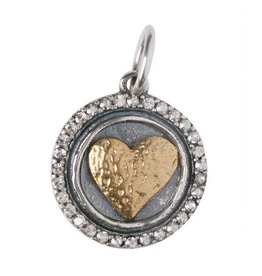 Waxing Poetic Waxing Poetic Heart's Content Charm Sterling Silver