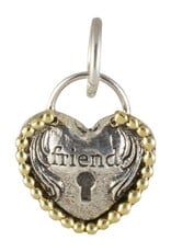Waxing Poetic Waxing Poetic Friend Heartlock Charm