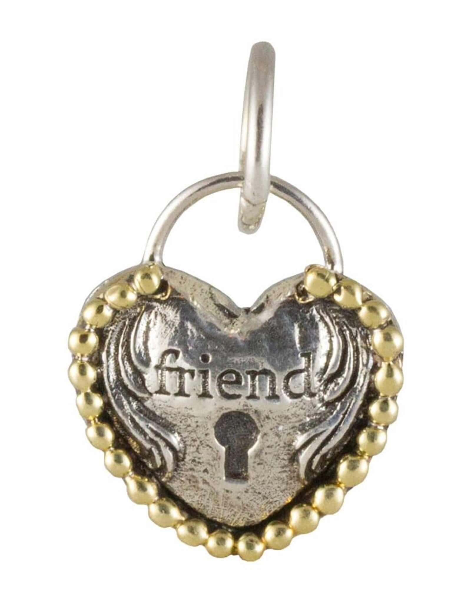 Waxing Poetic Waxing Poetic Friend Heartlock Charm