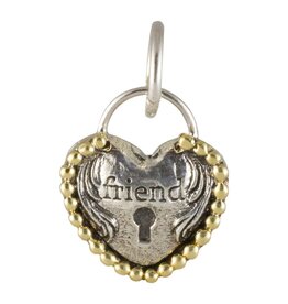 Waxing Poetic Waxing Poetic Friend Heartlock Charm