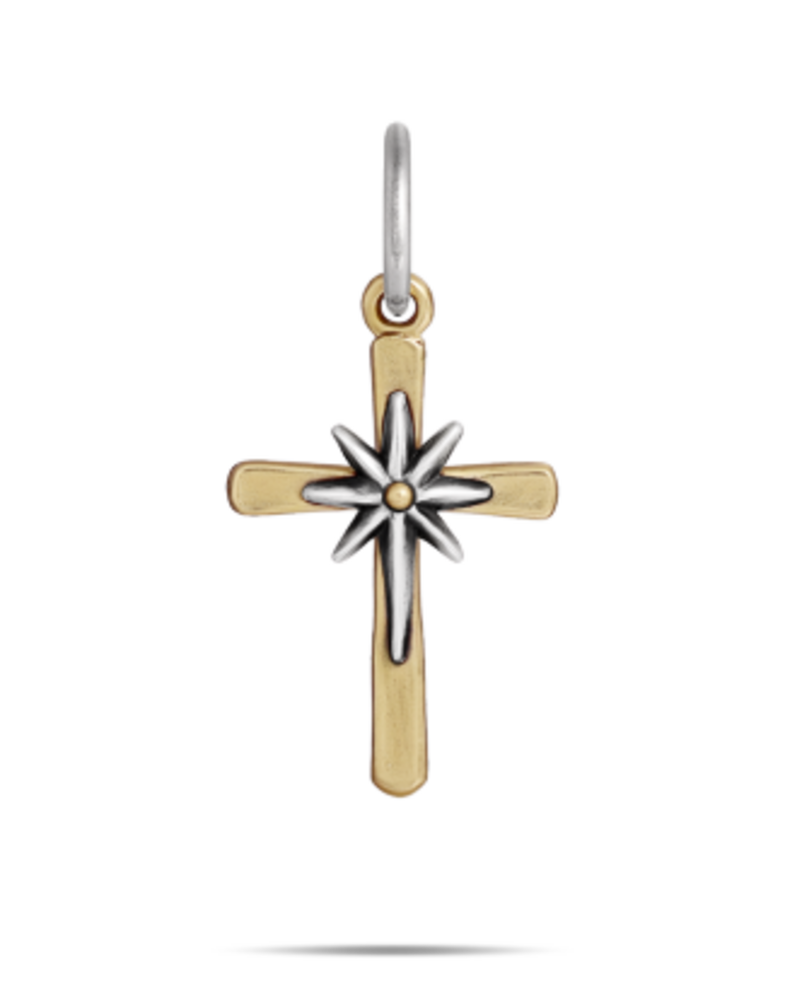 Waxing Poetic Waxing Poetic Estrella Del Camino Cross Charm Brass