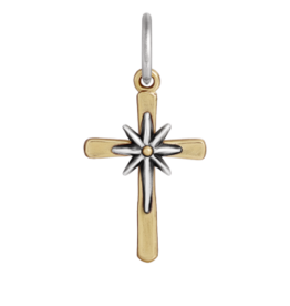 Waxing Poetic Waxing Poetic Estrella Del Camino Cross Charm Brass