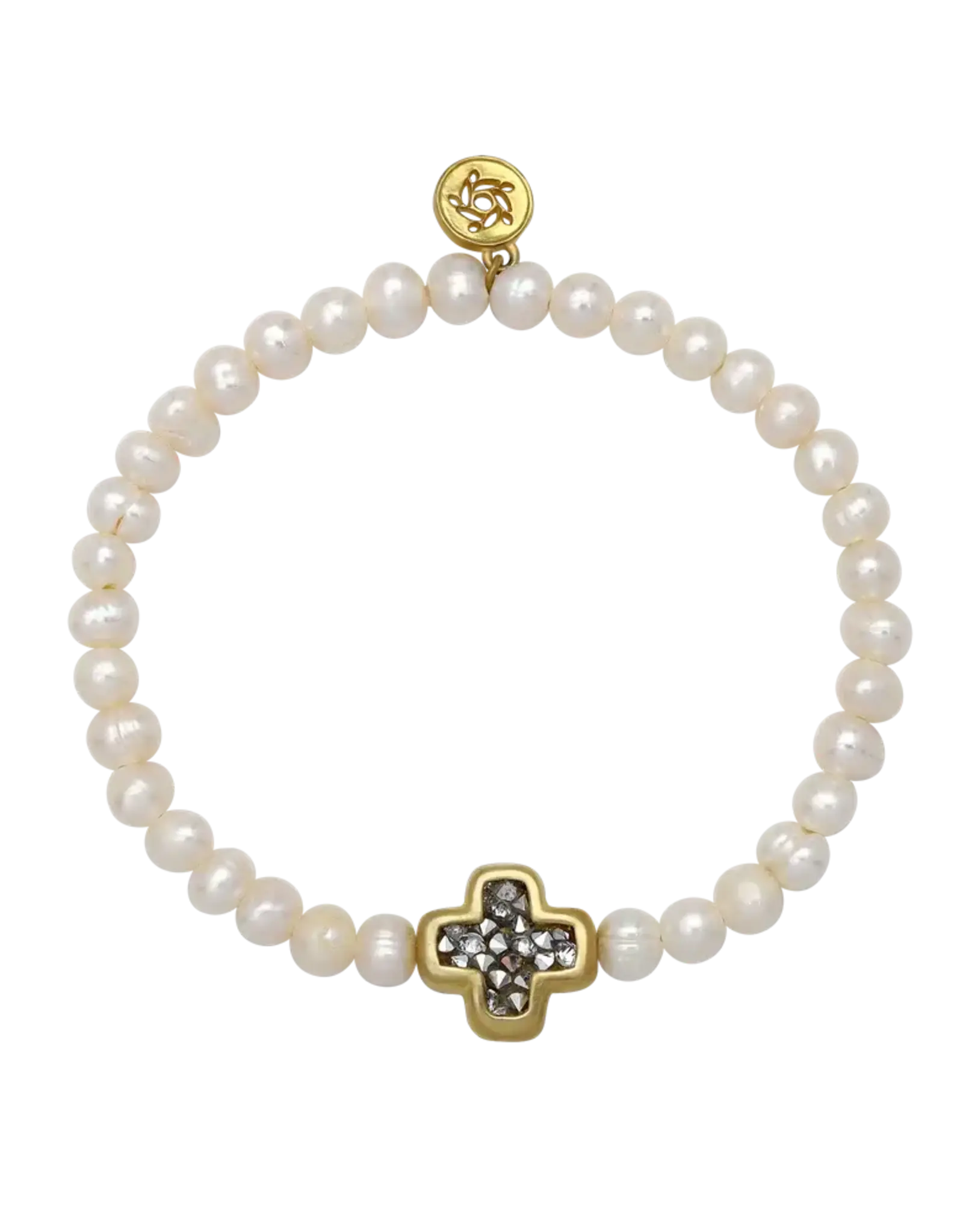 Waxing Poetic Waxing Poetic Kristal Life in Balance Pearl Stretch Bracelet