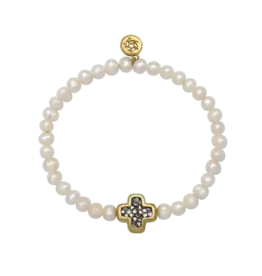 Waxing Poetic Waxing Poetic Kristal Life in Balance Pearl Stretch Bracelet