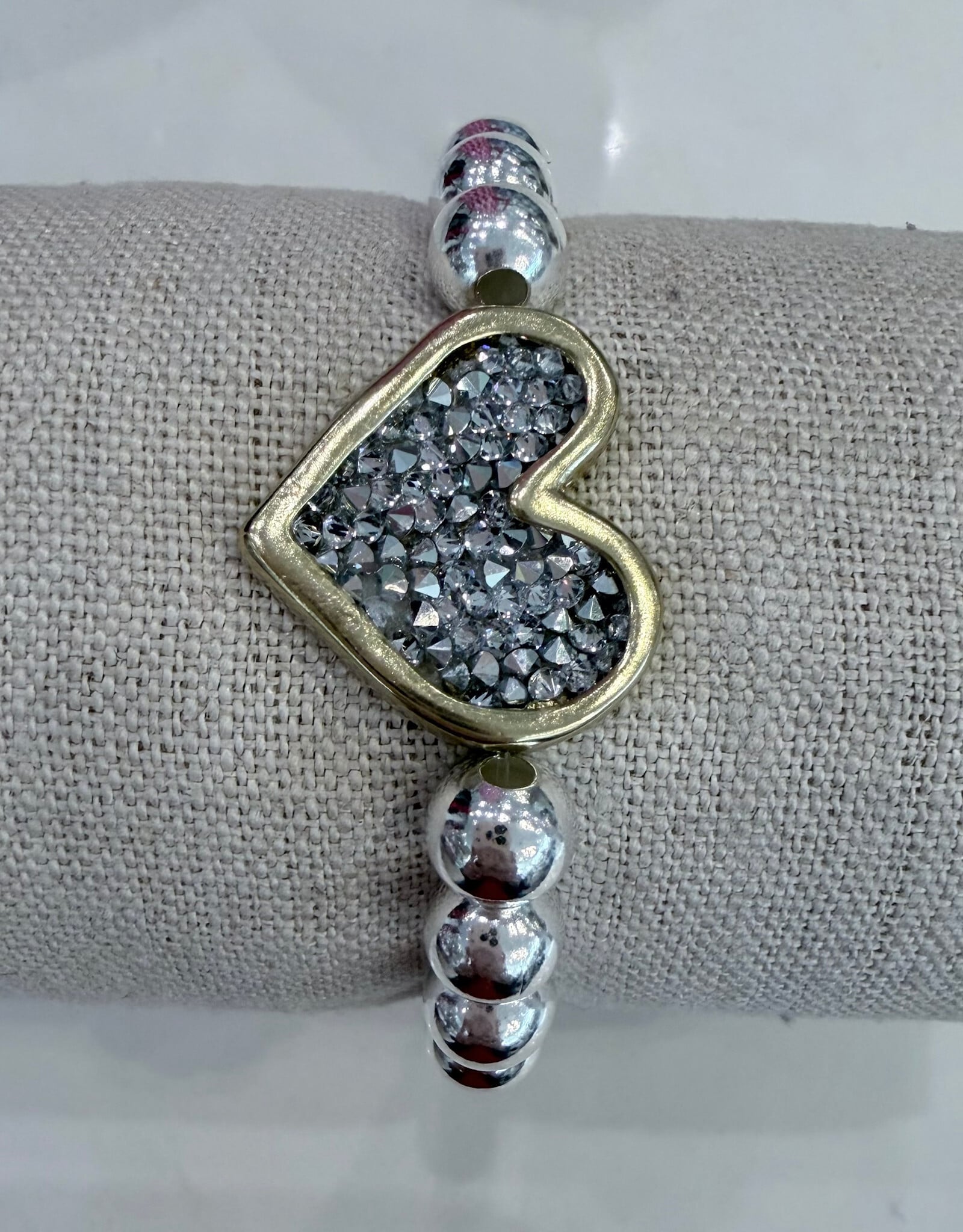 Waxing Poetic Waxing Poetic Kristal  Abundant Heart Stretch Bracelet