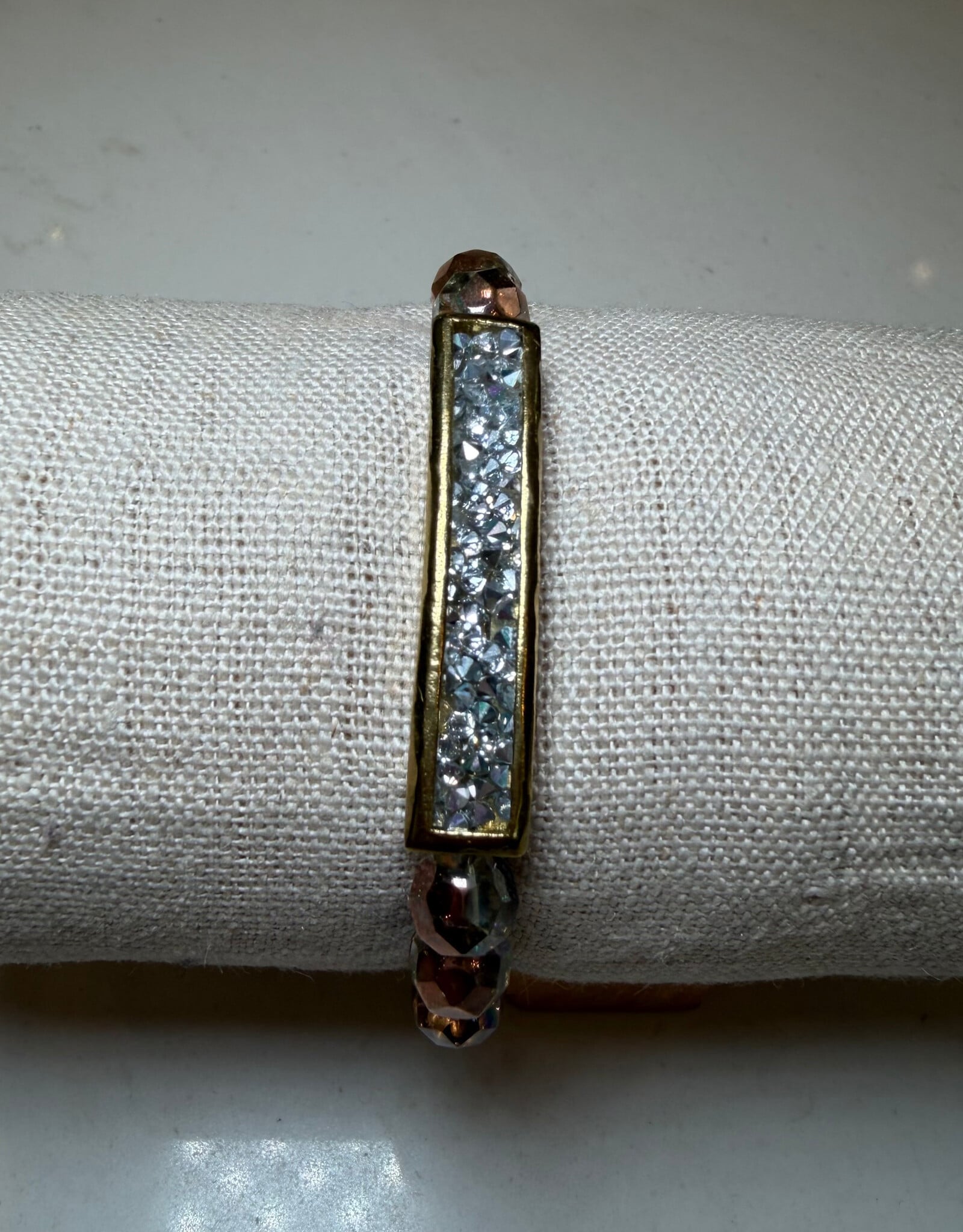 Waxing Poetic Waxing Poetic Kristal Stretch Bar Bracelet AB