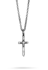 Waxing Poetic Waxing Poetic Peacemaker Cross Necklace Silver