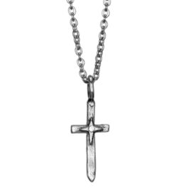 Waxing Poetic Waxing Poetic Peacemaker Cross Necklace Silver