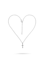 Waxing Poetic Waxing Poetic Peacemaker Cross Necklace Silver