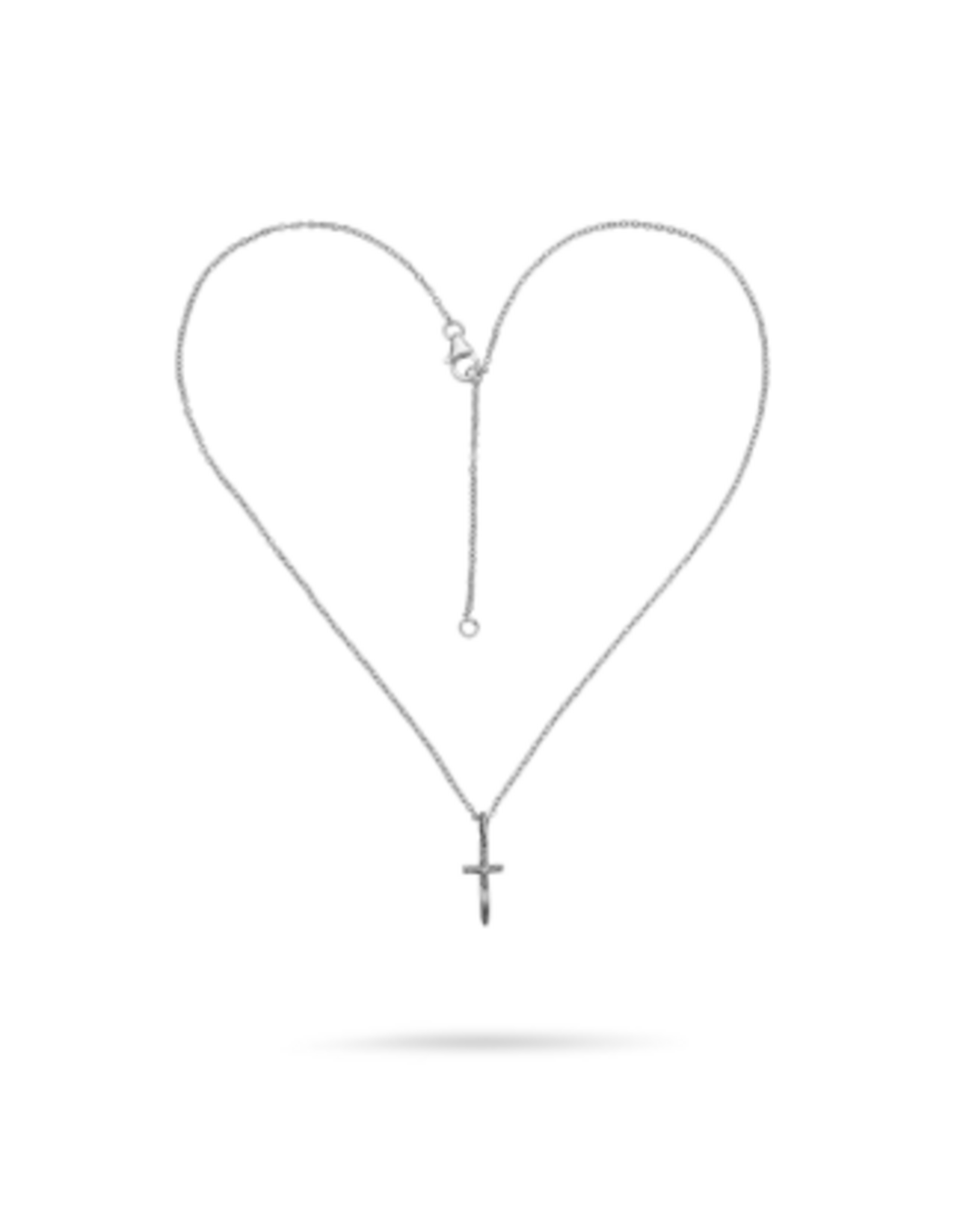 Waxing Poetic Waxing Poetic Peacemaker Cross Necklace Silver