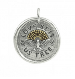 Waxing Poetic Waxing Poetic Love Sets Us Free Medallion