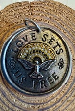Waxing Poetic Waxing Poetic Love Sets Us Free Medallion