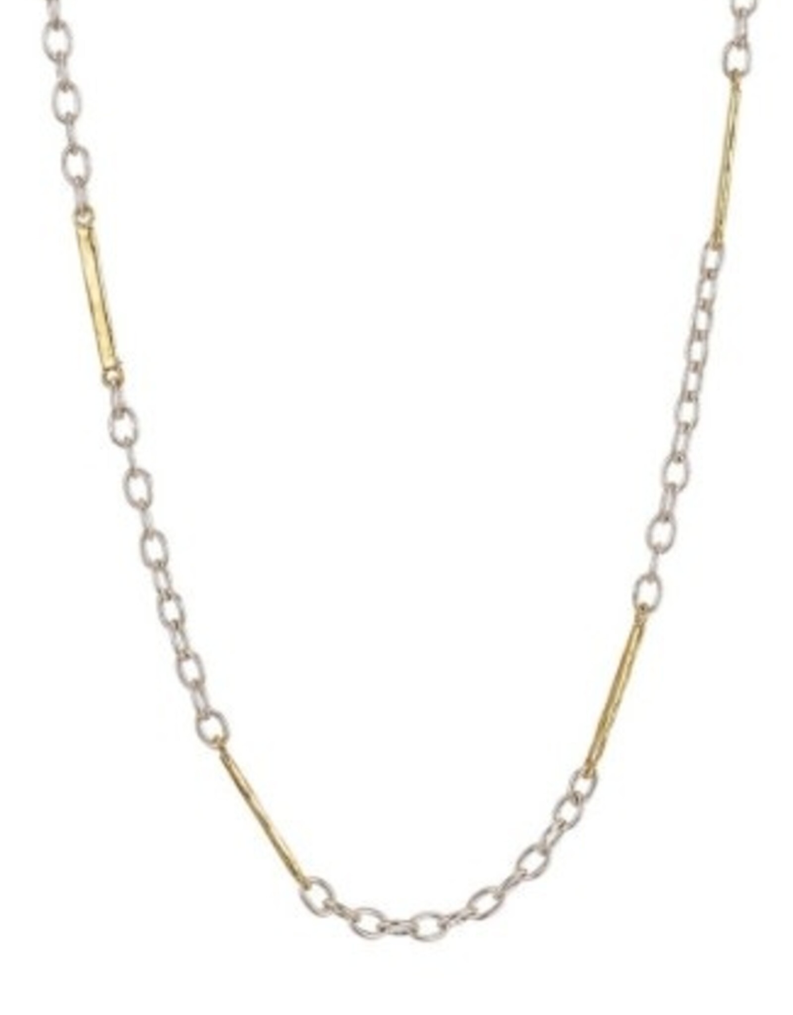 Waxing Poetic Waxing Poetic Tripper Chain Sterling Silver & Brass 18"